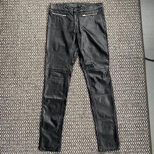 H&M DIVIDED Black Faux Leather Pants